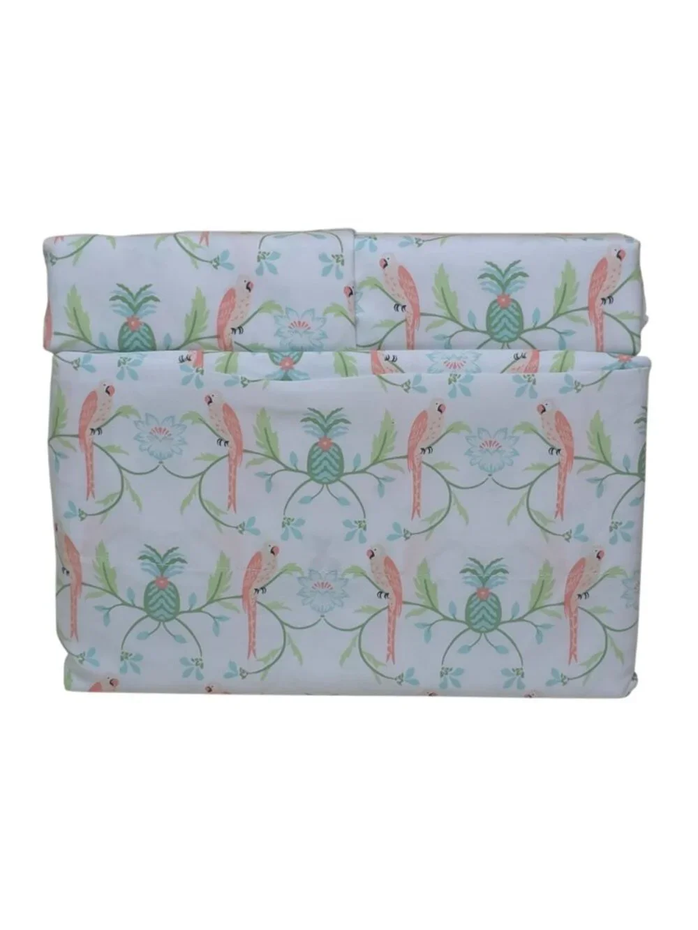 Tommy Bahama 4-Piece Twin Cooling Sheet Set 2 Pillowcases Parrot Perch Pink